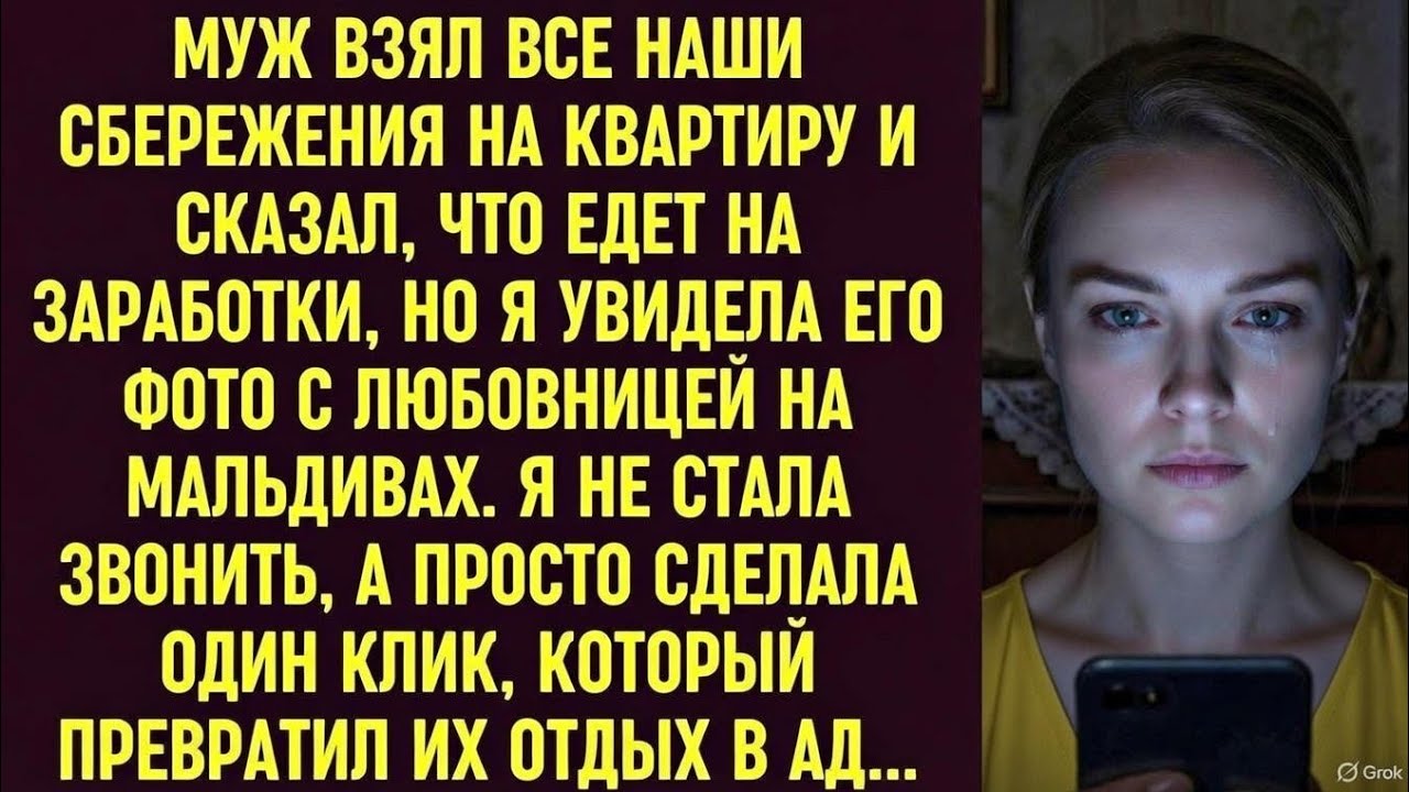Муж «поехал на заработки» с нашими деньгами. Фото с Мальдив... Один клик — и их рай стал адом.
