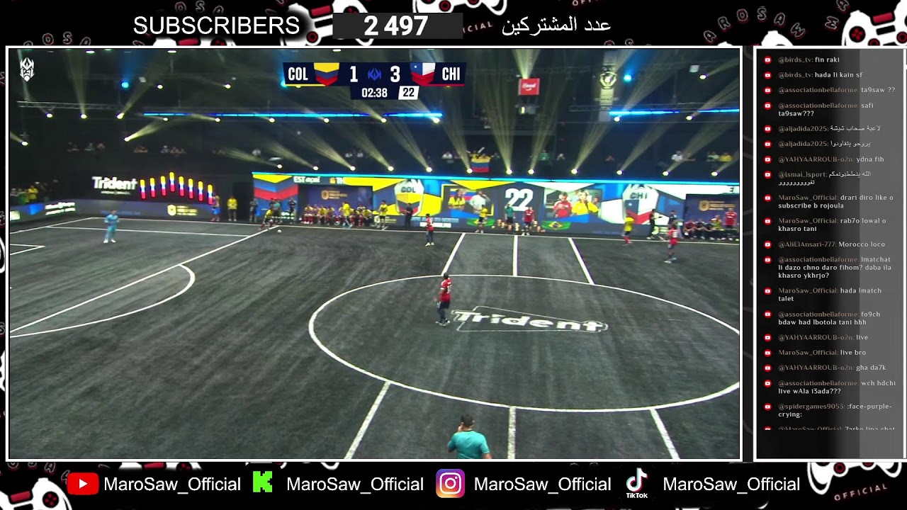 بث مباشر  Kings league live Reaction👑Matchday 3 Day 2 | Colombia Vs Chili
