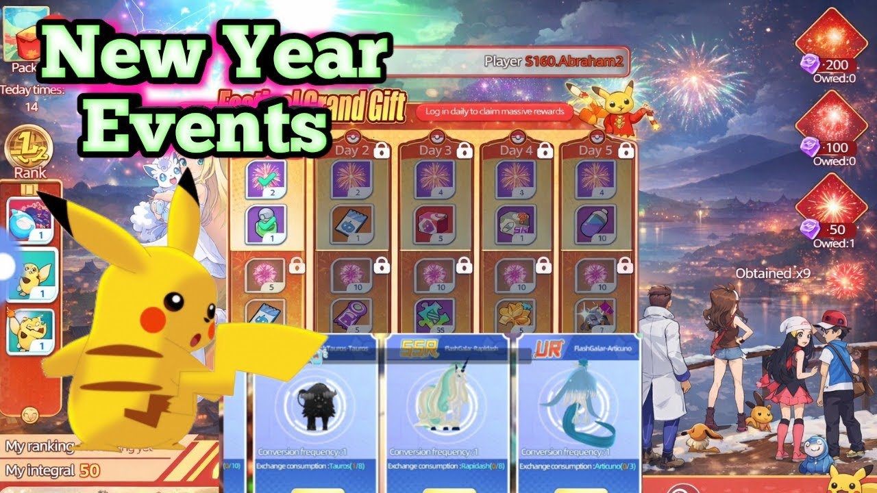 New Year Events In Poke Tamon!! Shiny Goldhengo with new Skin! 