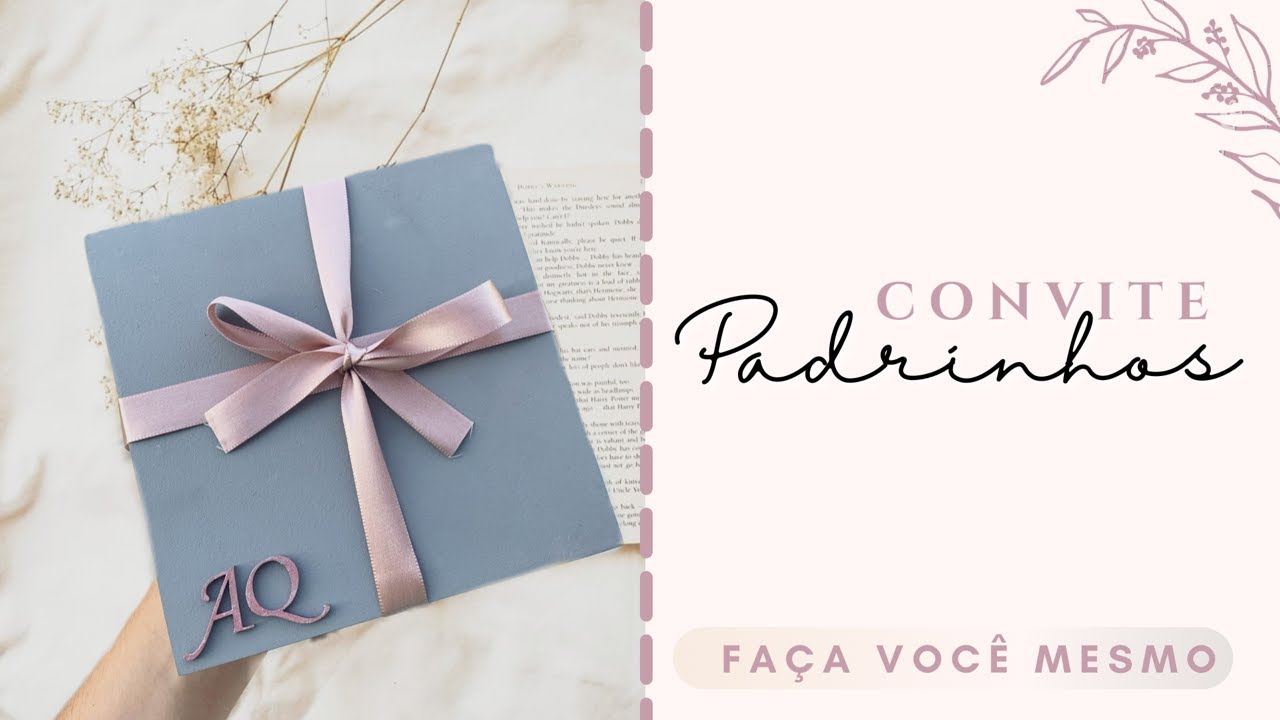 Fiz meu convite para padrinhos I  DIY  I  Diário da noiva EP2