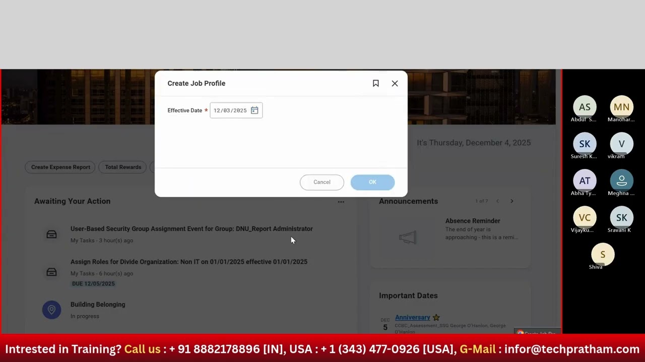Workday Recruiting Tutorial for Beginners | Job Profiles, Positions & Job Requisitions | Class-11 |