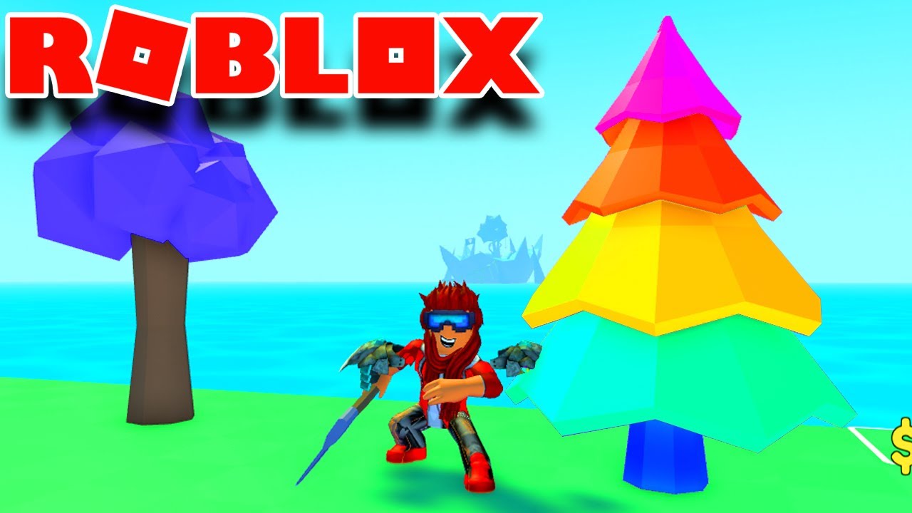 Dette REGNBUETRÆ Giver $10.000 I Roblox Timber!