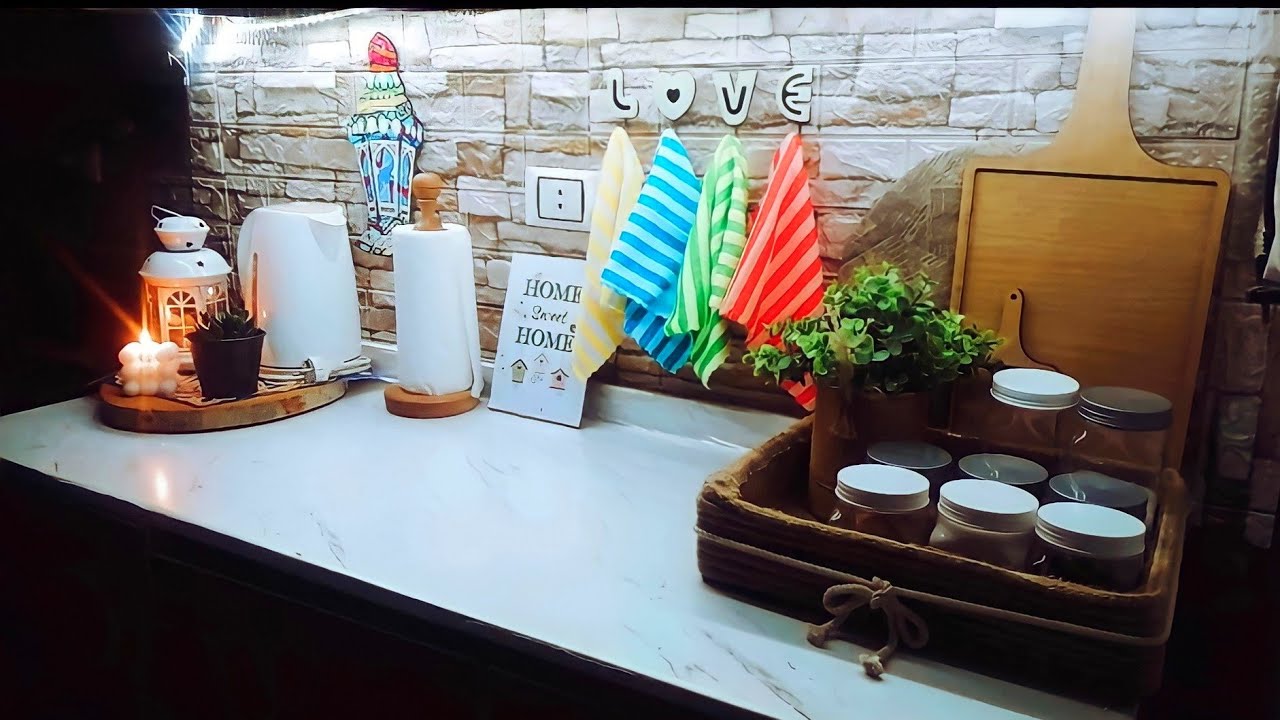 جوله في مطبخي بعد ماحولتو لقطعه ديكور بأفكاري وعمايل ايدي مطبخ مصري اصيل تجهيزات رمضان 2022