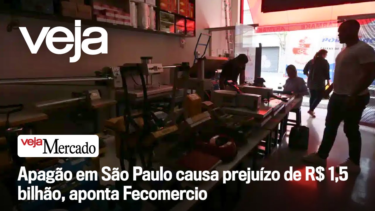 Apagão em São Paulo causa prejuízo de R$ 1,5 bilhão, aponta Fecomercio