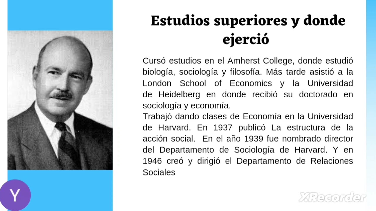 Los aportes te&oacute;ricos e influencia de Talcott Parsons y Robert Merton en la teor&iacute;a sociol&oacute;gica