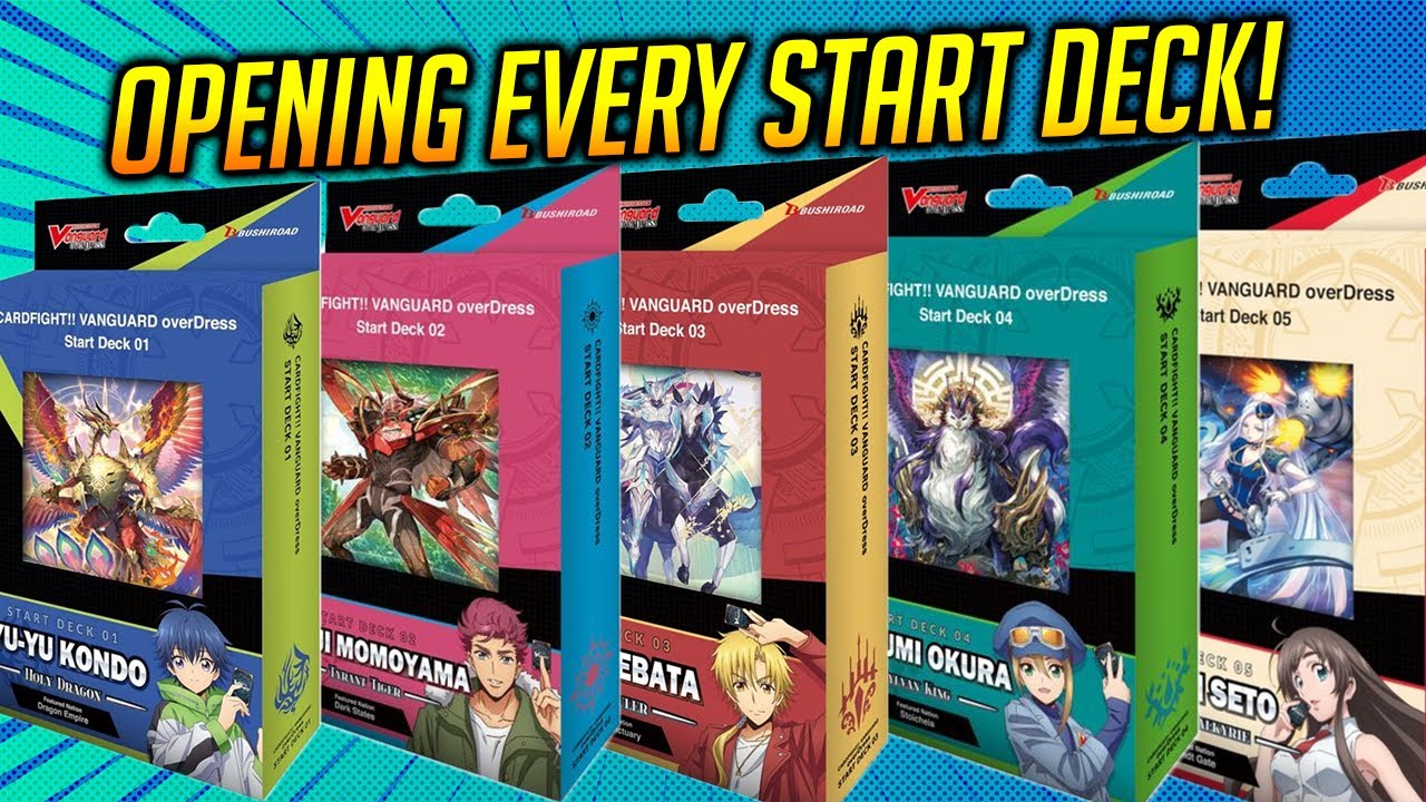 Opening Every Start Deck (1-5) | CARDFIGHT!! VANGUARD overDress