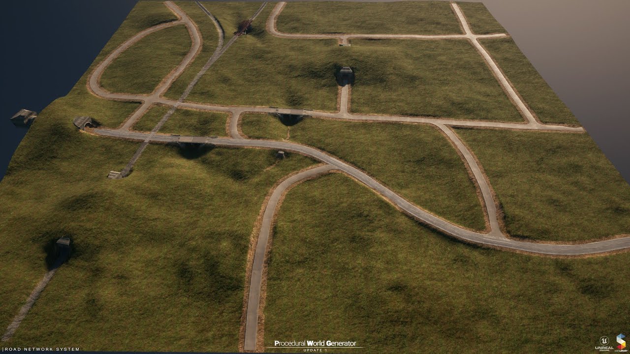 Procedural World Generator v1.1 - Road Network System  /  #pcgaming #ue5 #unrealengine #gamedev #pcg