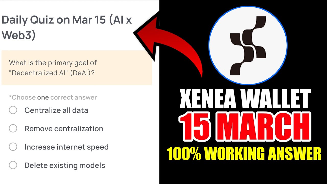 Xenea Wallet Quiz Answer 15 MARCH | Xenea Wallet Quiz 15 MARCH | Xenea Wallet Voucher Code Today