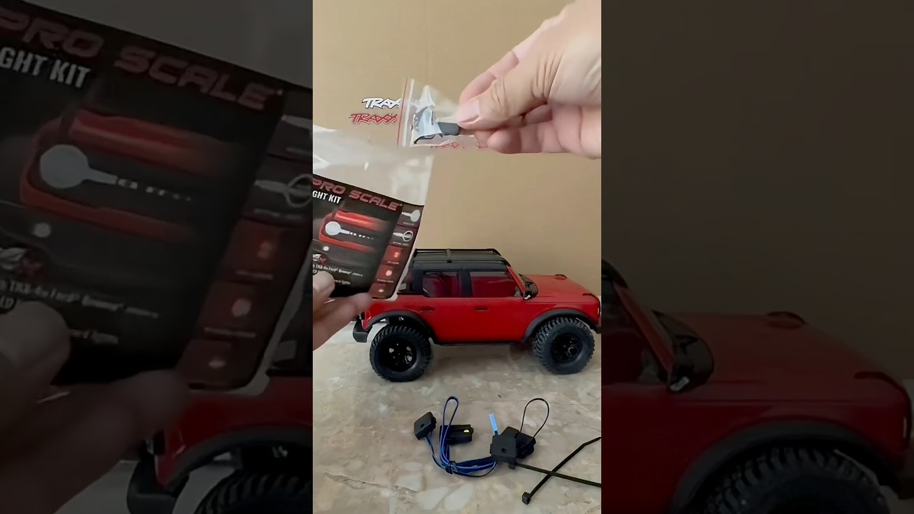 Installing pro scale led light kit to TRX4M RC Bronco #traxxas #trx4m #bronco #fordbronco #rccrawler
