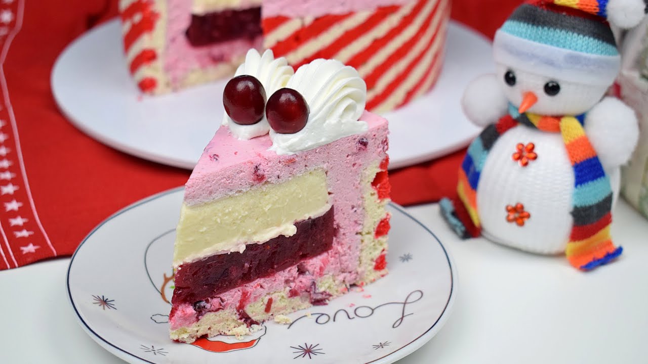 Cranberry and Coconut Joconde Cake :: Tort Joconde cu merisoare si cocos | Simona Callas #16