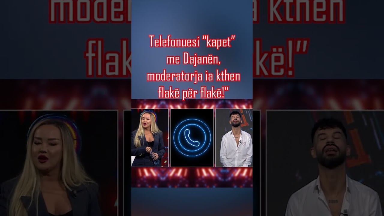 Telefonuesi “kapet” me Dajanën, moderatorja ia kthen flakë për flakë!”