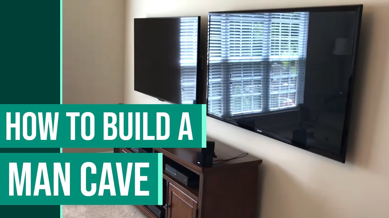 MAN CAVE IDEAS - Two TVs Side By Side!