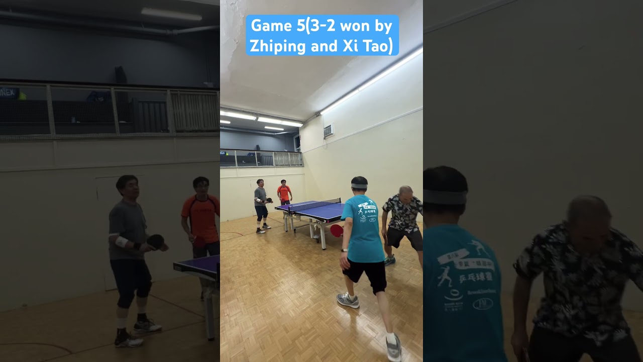 Final Game 5 | Xi Tao & Zhiping vs Sudhansu & Jimmy (3-2)#ytshorts #trading #viral #fyp #closematch