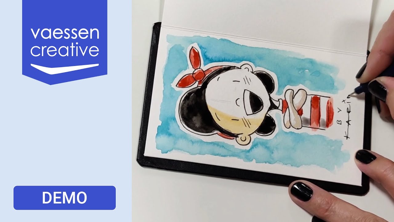 Watercolouring with Karin luttenberg from Paperfuel