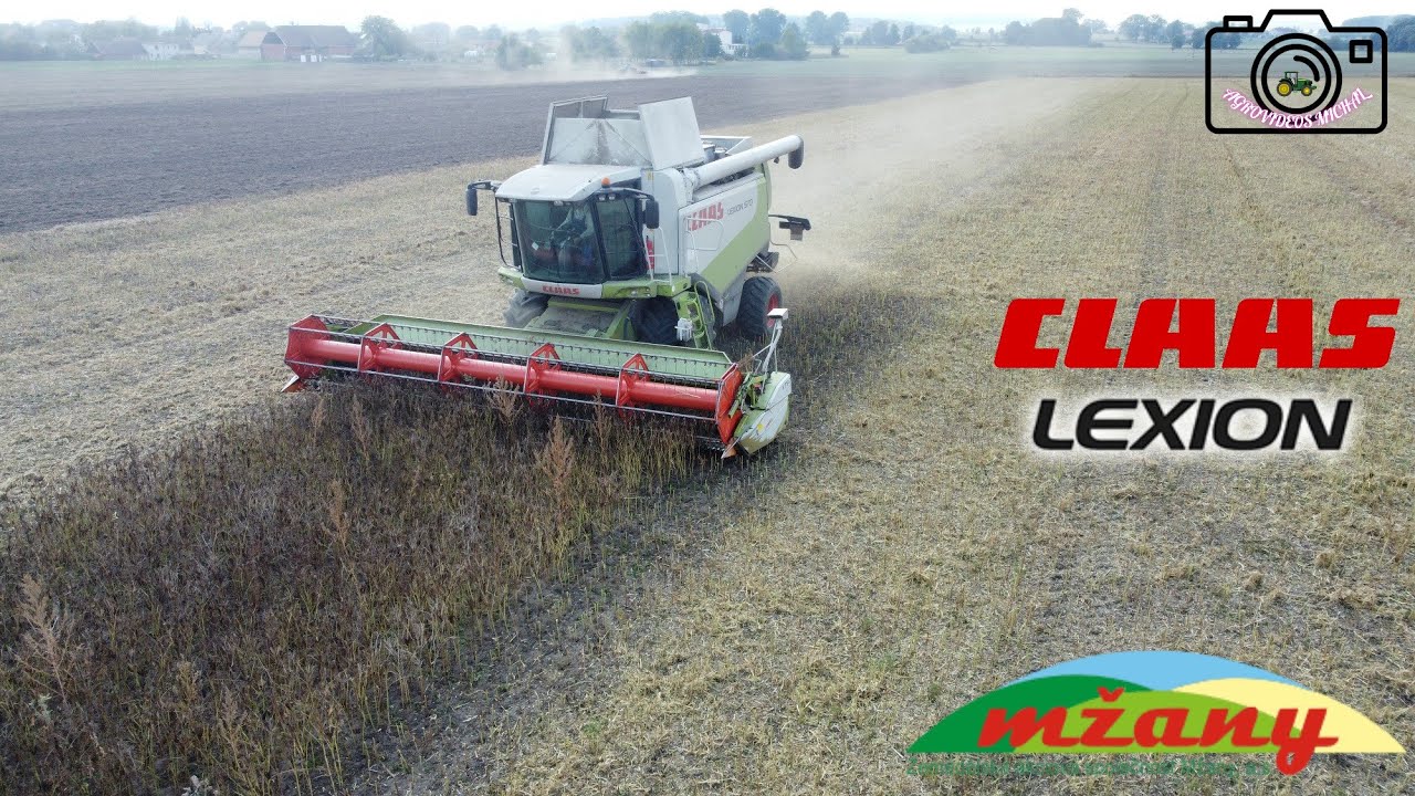 Sklizeň Lupiny 2022 Claas Lexion 570