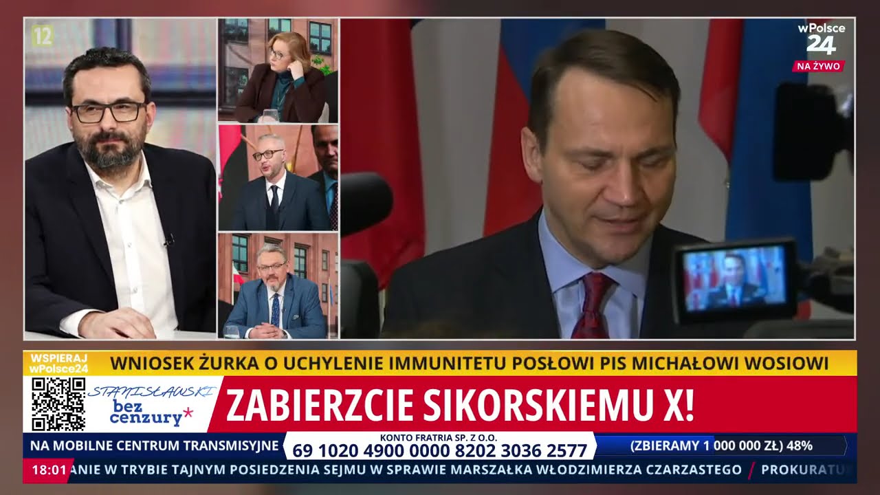 Bąkiewicz ścigany! Oskarża Tuska! Woś straci immunitet? D. Stanisławski Bez Cenzury 09.02.2026