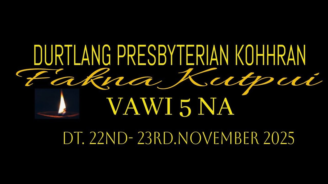 Pathianni Zan Inkhawm | Durtlang Kohhran Fakna Kutpui Vawi 5 -na | 23 November 2025