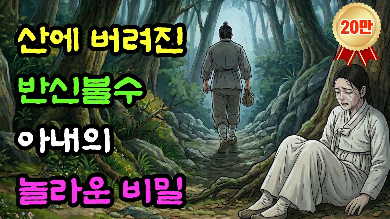 반신불수 아내를 산에 버리고 온 남편, 3년 뒤 장터에서 마주친 아내를 보고 경악했다! | 야담 | 옛날이야기 | 민담 | 전설 | 설화 | 수면동화 | 오디오북