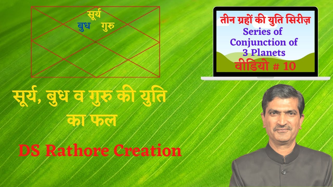 Suray Budh Aur Guru Ki Yuti | 3 Grahon Ki Yuti | Conjunction of Sun Mercury and Jupiter | Jyotish