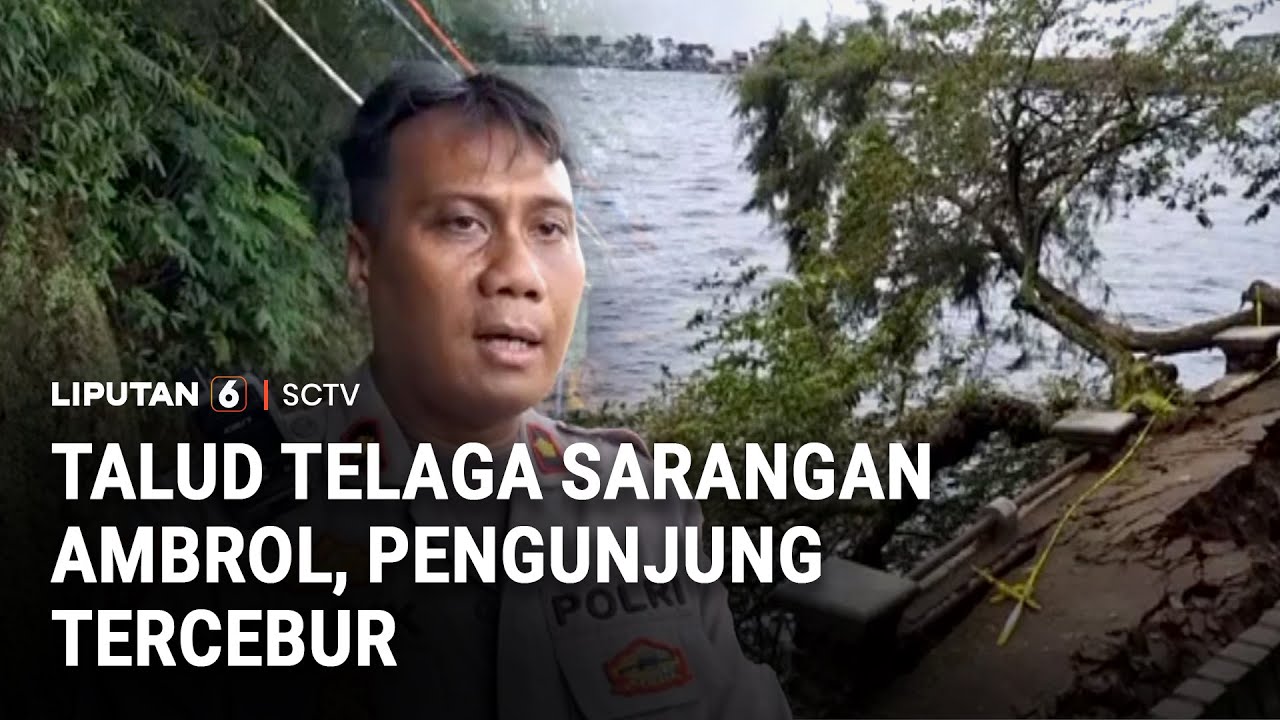 Talud Telaga Sarangan Ambrol, Pengunjung & Motornya Tercebur ke Telaga | Liputan 6