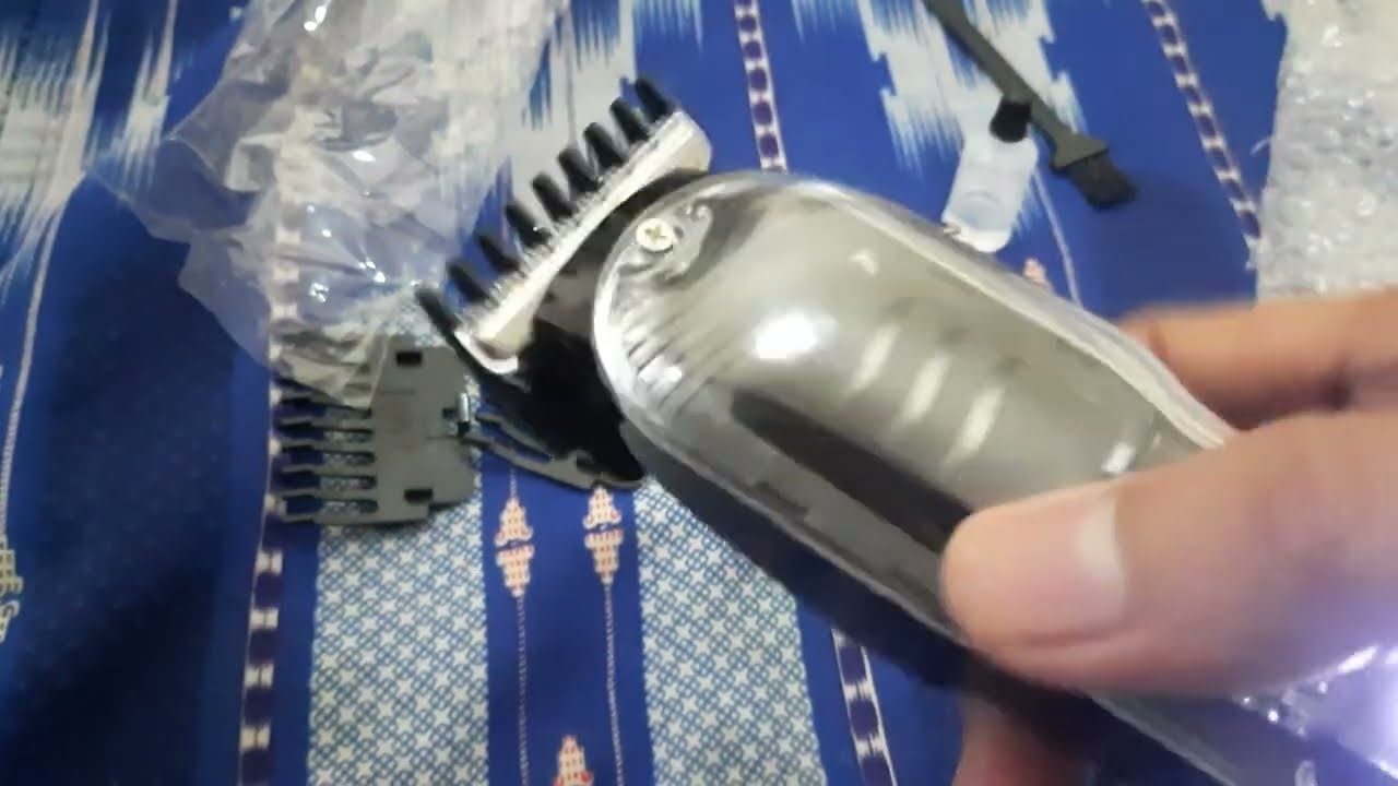 unboxing/reviewer paket  mesin cukur portabel