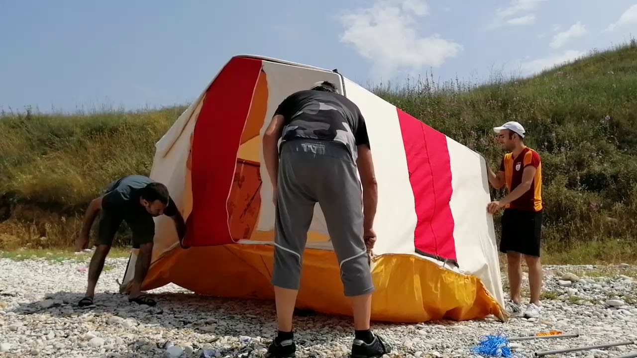 Kamp çadırı Tunç çadır  nasıl kurulur  ?