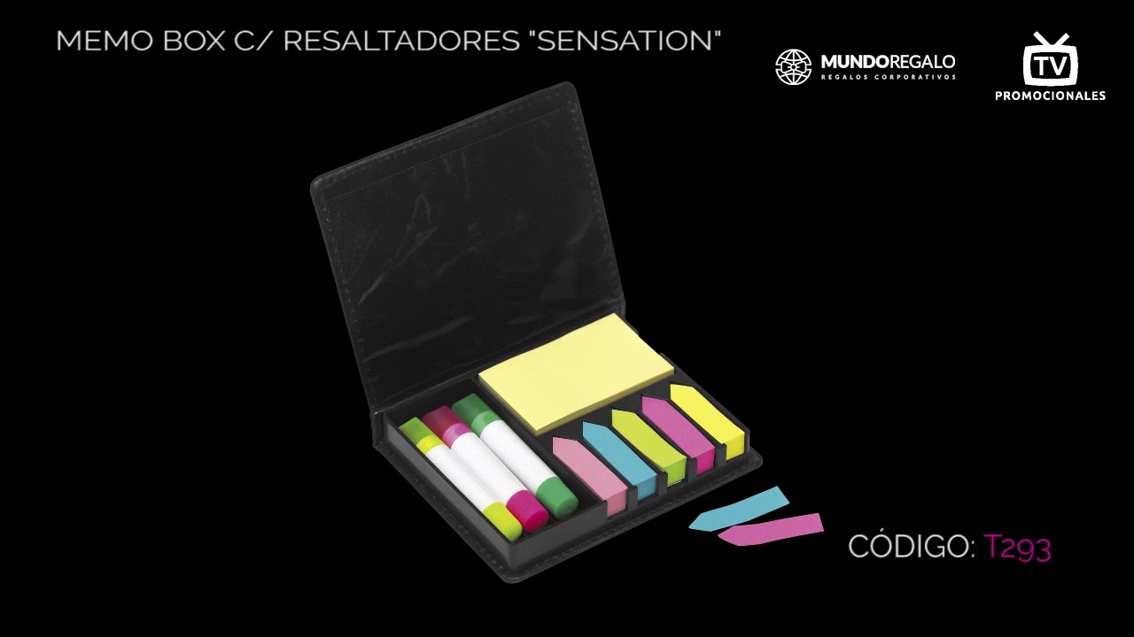 MEMO BOX C/ RESALTADORES "SENSATION" - T293