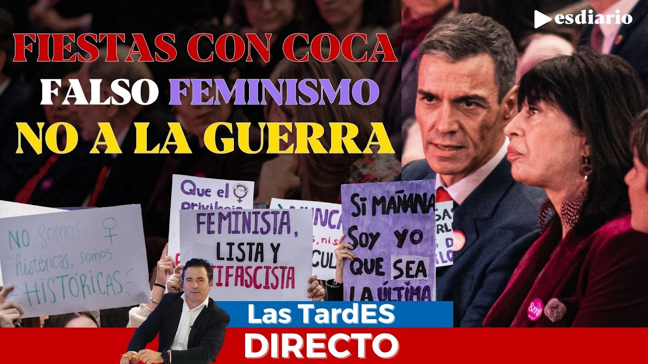 🔴 DIRECTO | Sánchez pillado en sus mentiras: fiestas con coc*, falso feminismo y el NO a la guerra