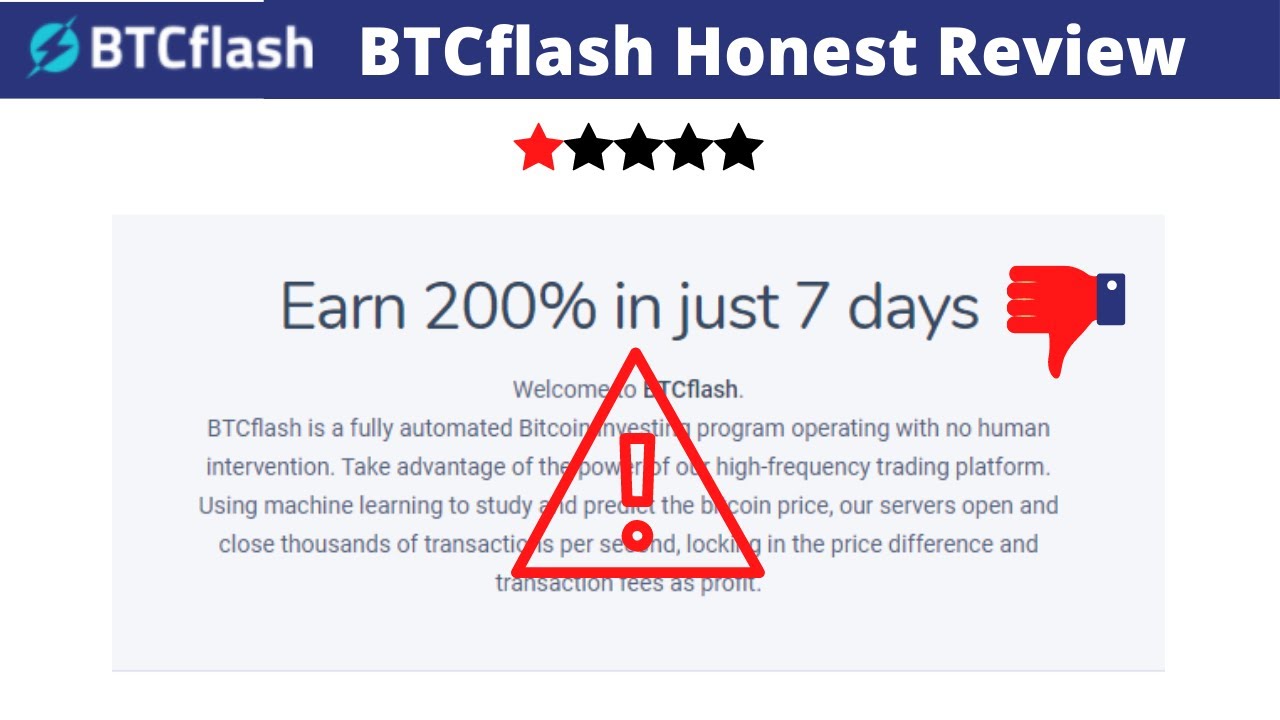 BTCflash Ltd. Review: It's a scam