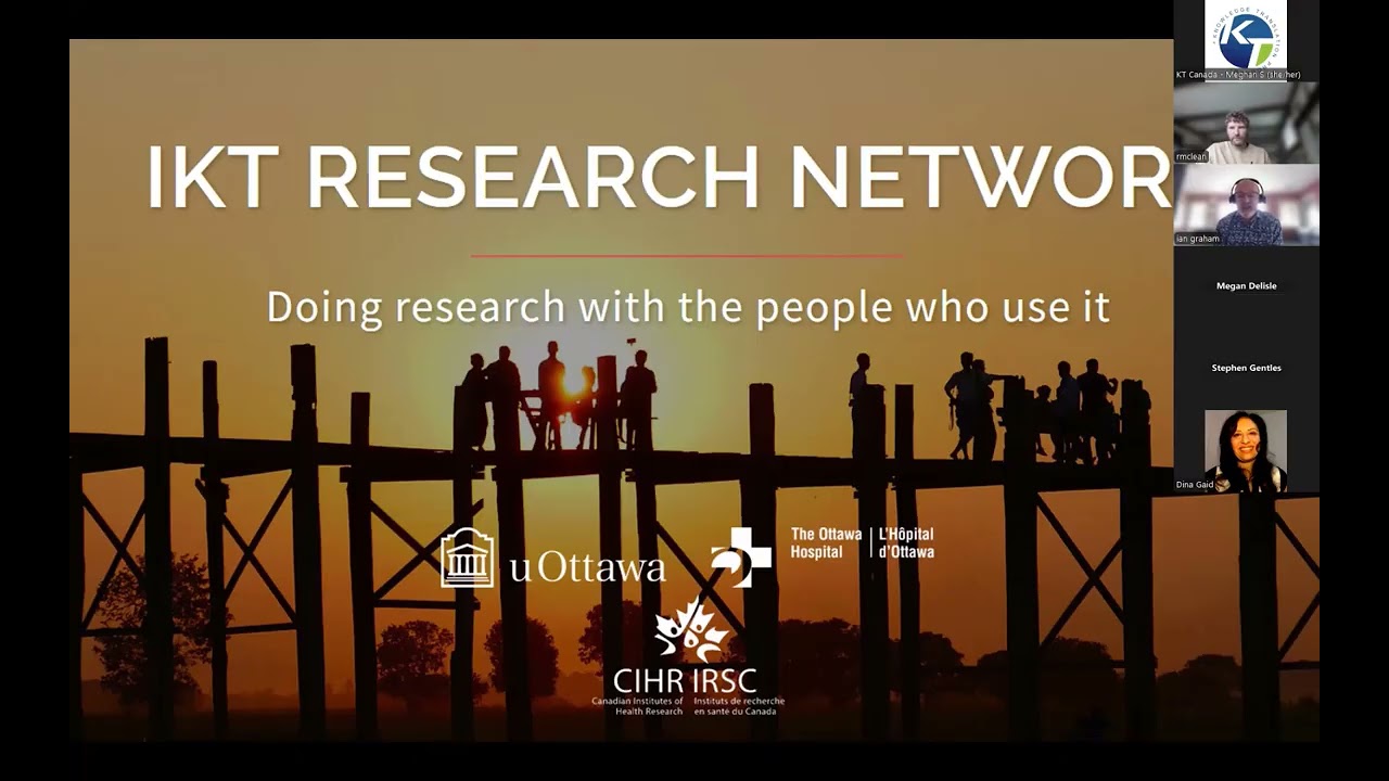 Drs Ian Graham & Rob McLean: Designing, doing, and evaluating research co-production