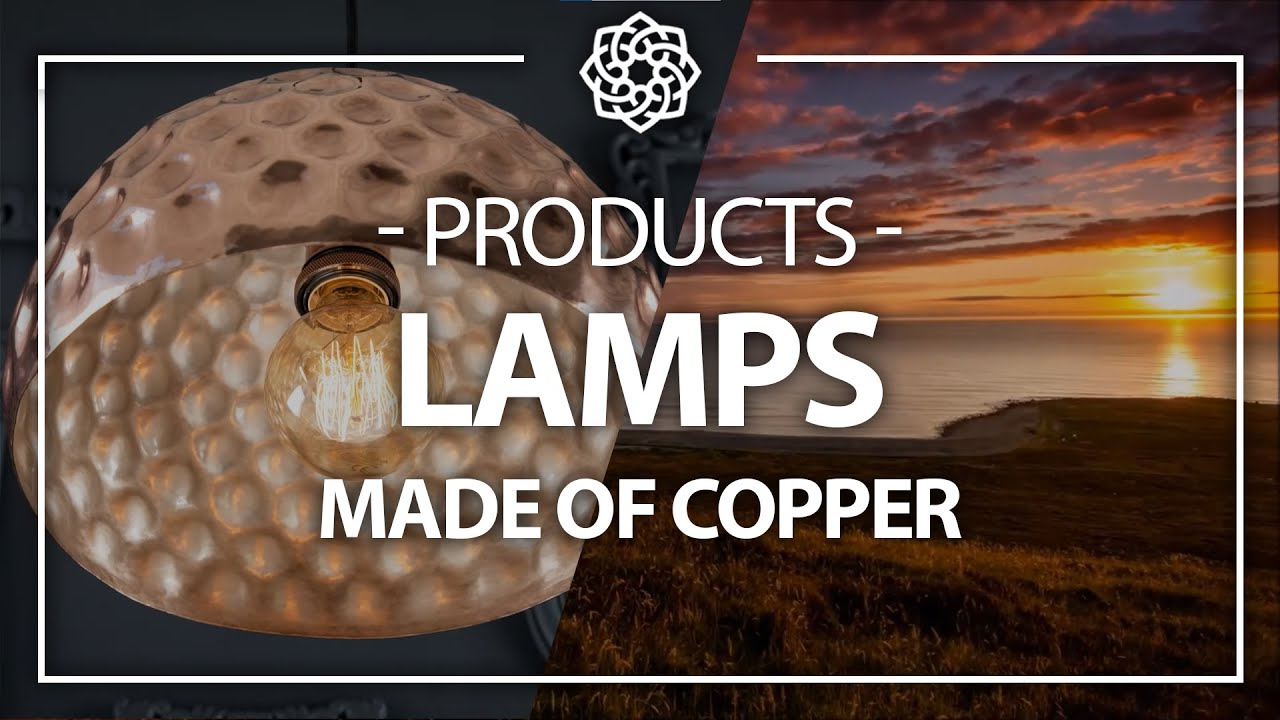 Copper lamps - lighting to warm up your interior