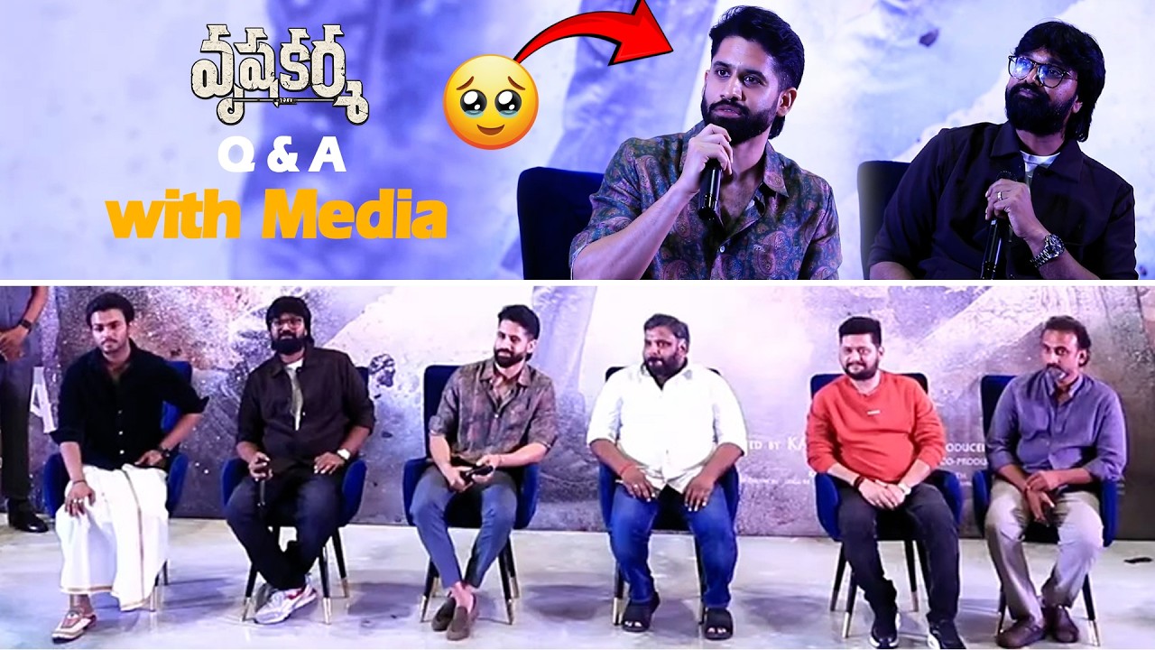 Vrushakarma Glimpse Launch  Event Q&A Session with Media || Naga Chaitanya || Meenakshi || MTB
