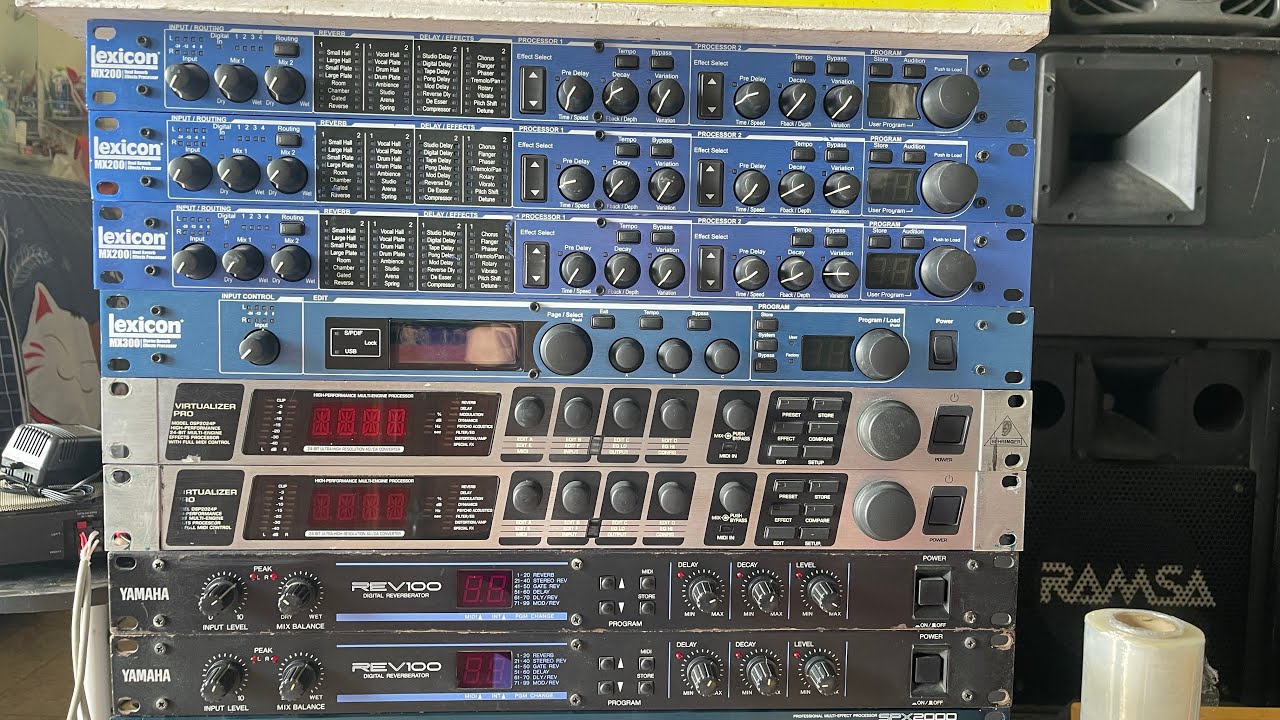EFFECTS Delay -Reverb Echo rời Yamaha SPX2000-REV100-BEHRiNGER DSP2024P -Lexicon MX 200& MX300 Xịn !