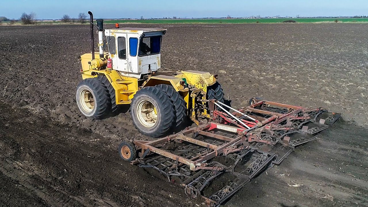 Rába Steiger 250 - fogasolás! Tavaszi Szántás Elmunkálás 2019