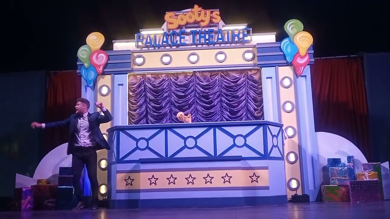 Sooty's Birthday Bash show in  Big Top. Crealy Theme Park