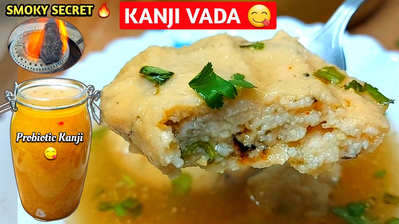 Kanji Vada Recipe🔥Smoky Secret | राजस्थानी कांजी वड़ा | Probiotic Kanji Drink & Soft Urad Dal Vade