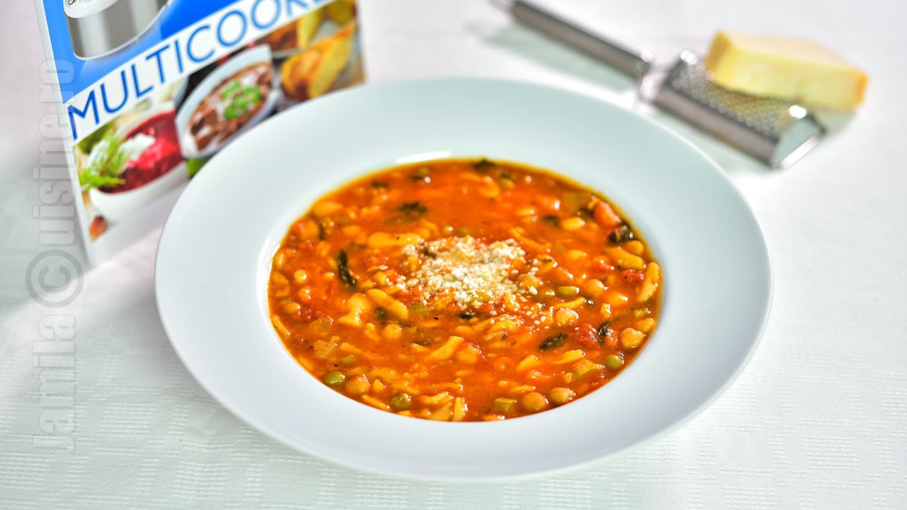 Supa Minestrone la Philips Multicooker - JamilaCuisine