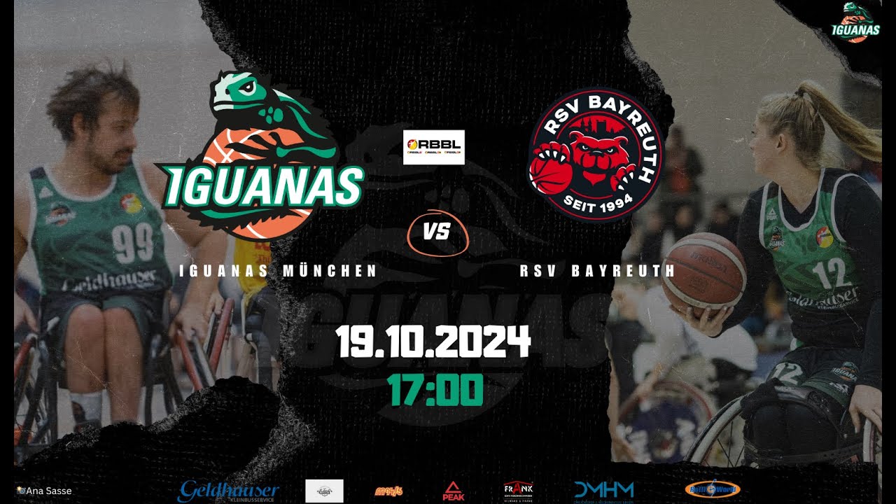 RBB Iguanas VS  RSV Bayreuth- 17:00 - 1te Bundesliga - Im Iguanadome