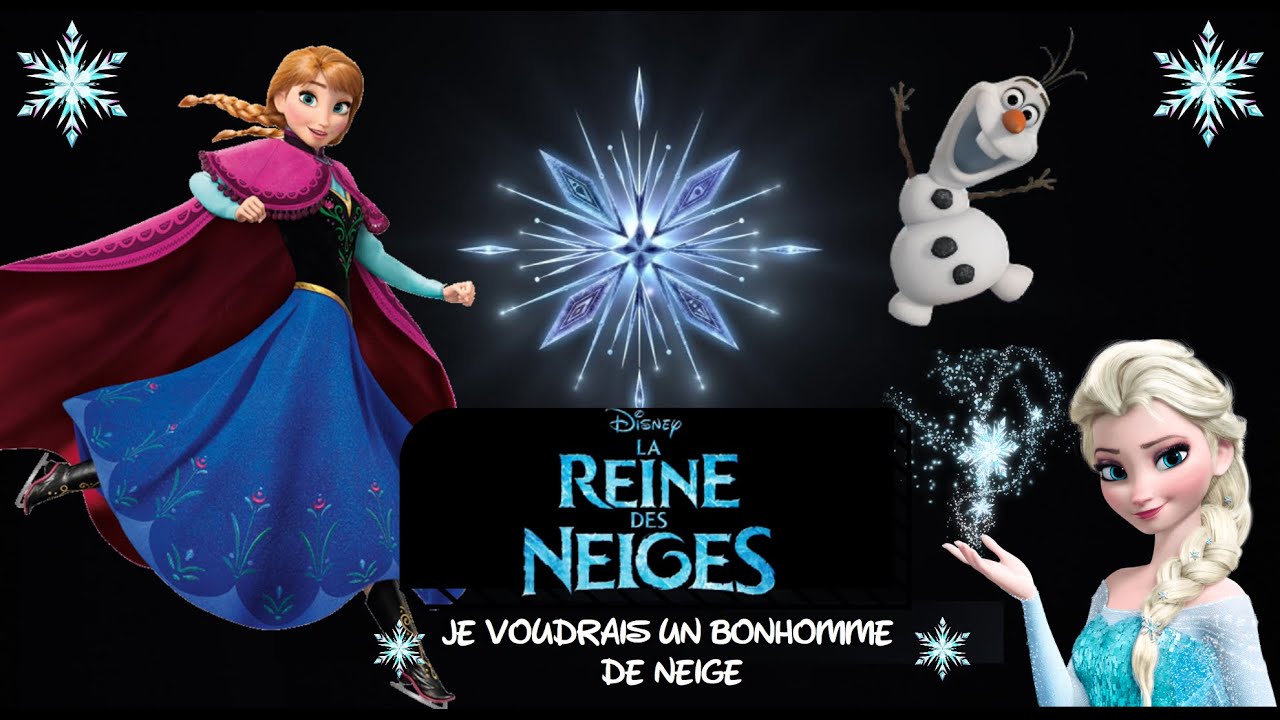 LA REINE DES NEIGES - JE VOUDRAIS UN BONHOMME DE NEIGES - KARAOKE - LYRICS - PAROLES - INSTRUMENTAL