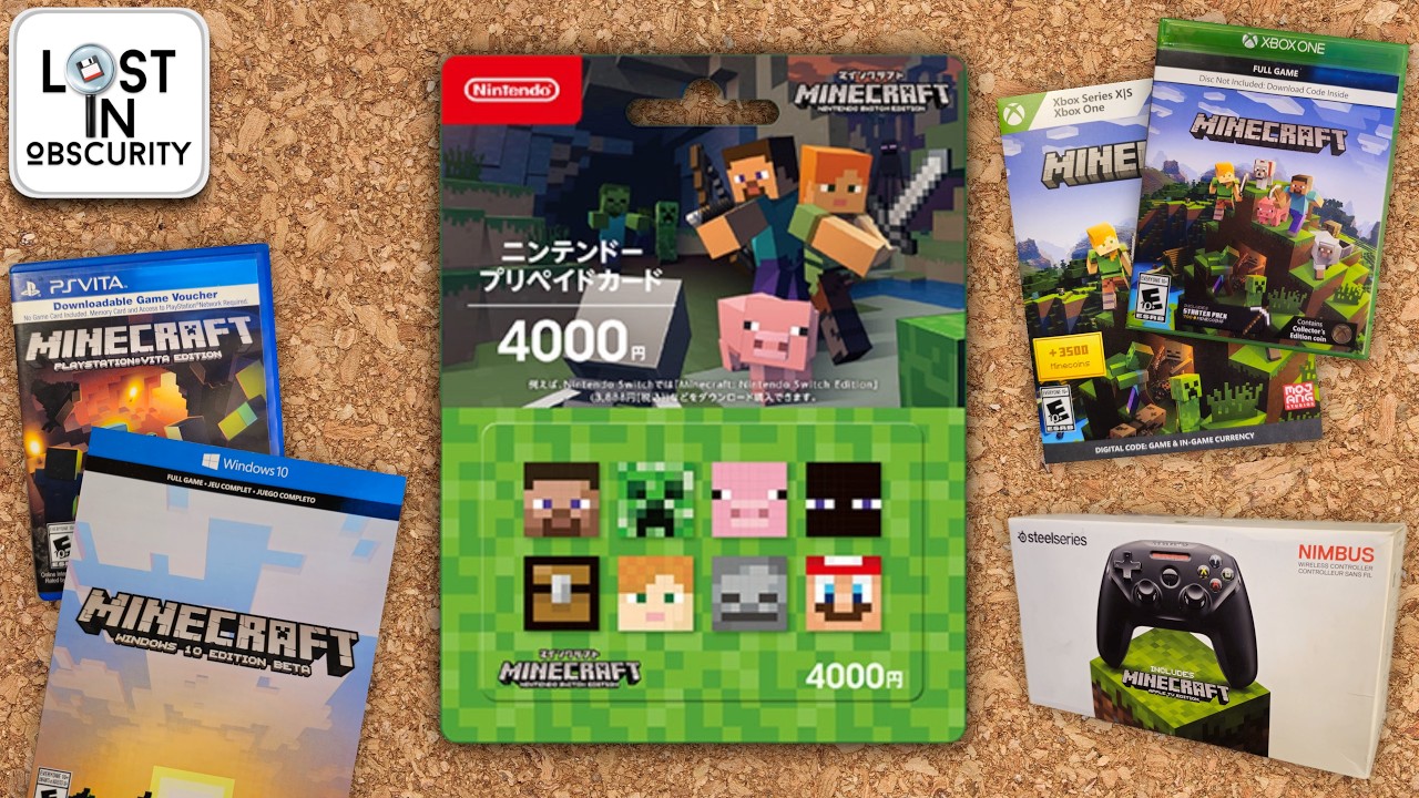 Physical Digital Versions of Minecraft - Lost In Obscurity