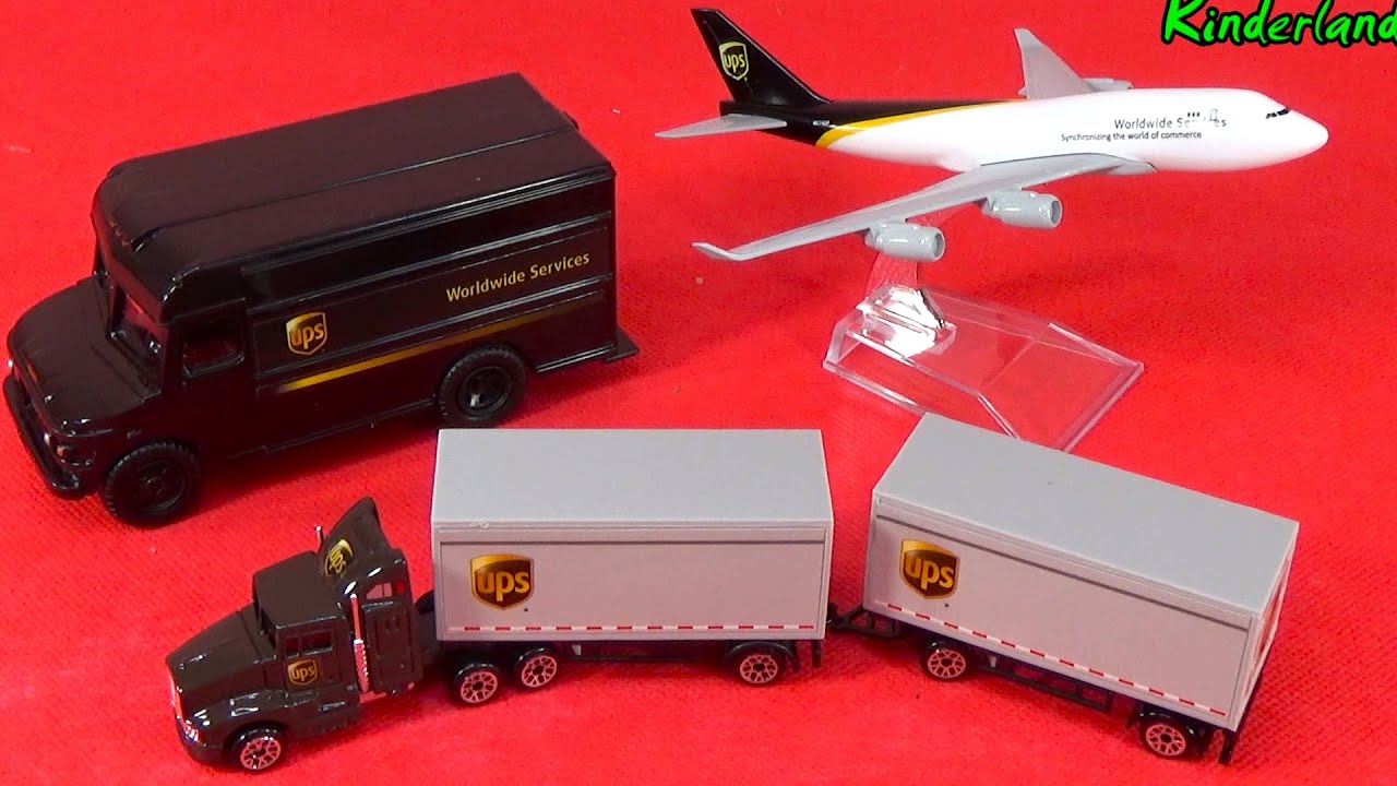 UNBOXING BEST UPS PLANE TRUCK CAR VAN GIFTS MODELS