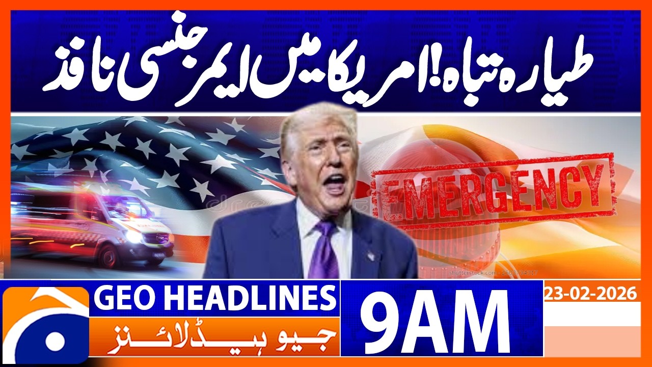 Emergency Declared in 6 US States Ahead of Major Storm | Geo News 9AM Headlines 23 February 2026