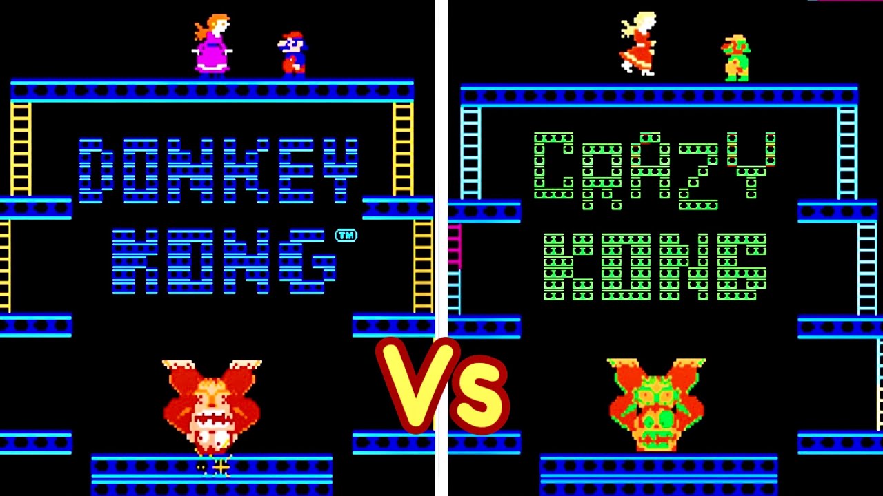 Donkey Kong(Original) Vs Crazy Kong(Official Clone)|Let's Compare