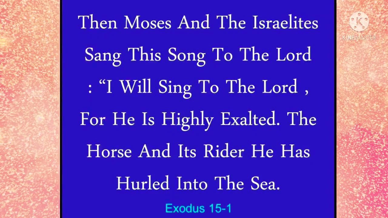 I Will Sing Unto the Lord (The Horse and Rider) | Easter Psalm with lyrics | Exodus 15: 1-18