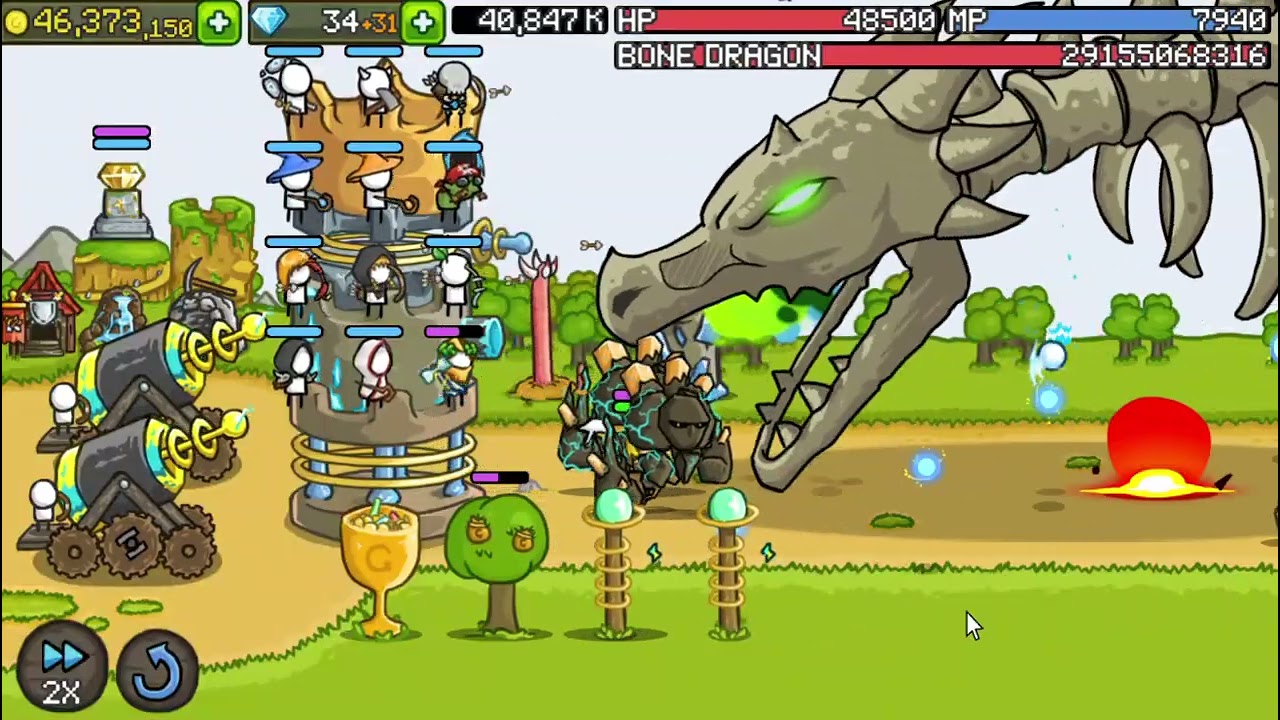 Grow Castle _ Tower Defense _ lại đánh rồng và mở trang bị L _  ongvietpro