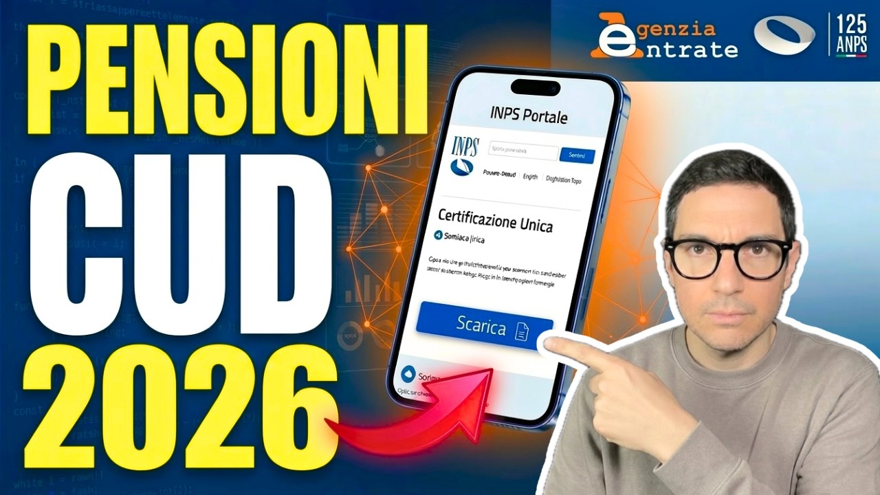 PENSIONI INPS, DOCUMENTO OBBLIGATORIO! ERRORE su Certificazione unica CU perdi 1.000€ su 730