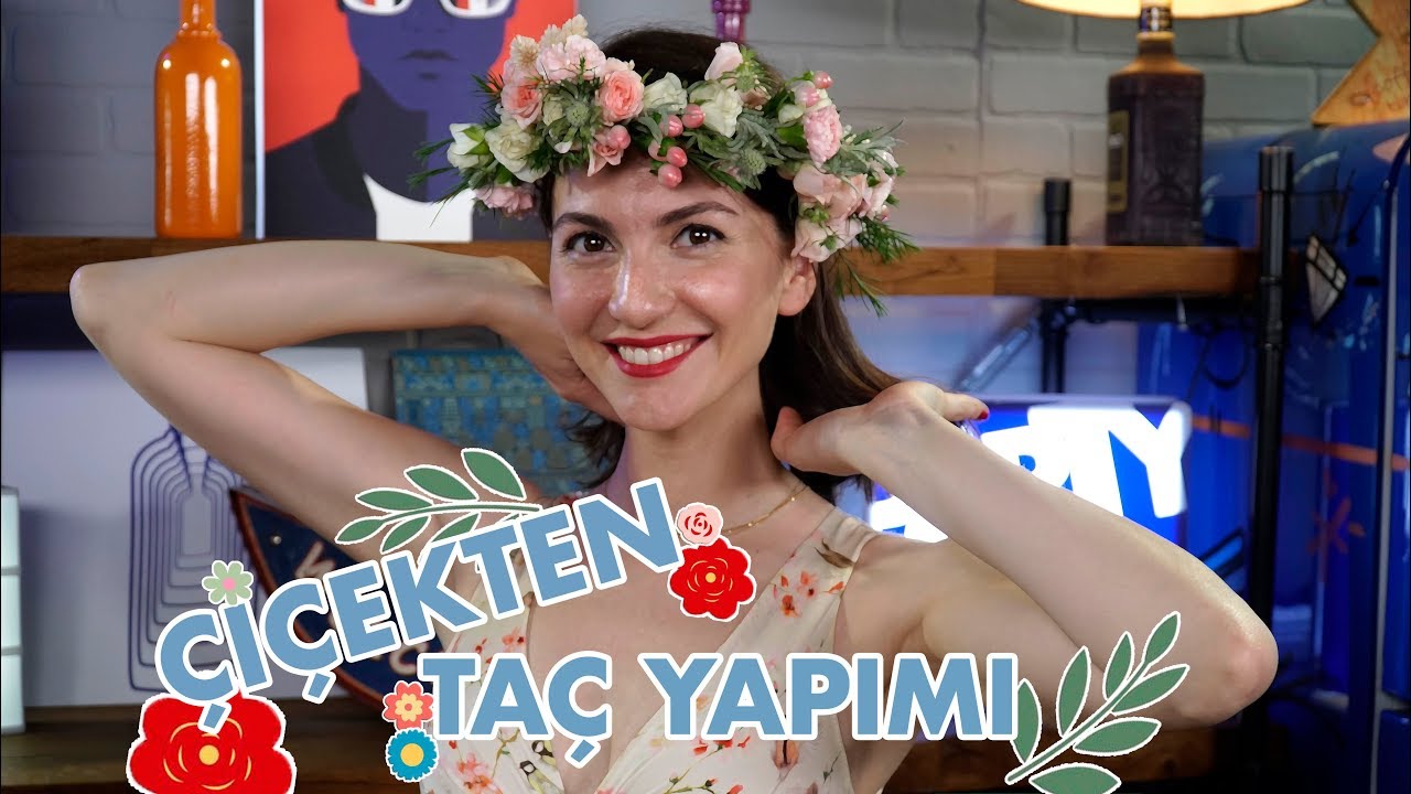 ÇİÇEKTEN TAÇ YAPIMI // Taç Nasıl Yapılır ?