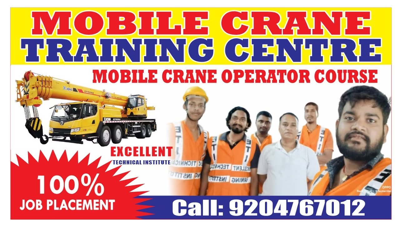 Mobile Crane Operator Training #craneoperatorCentre In Jamshedpur,Gorakhpu,Mau,Ballia,Deoria #india