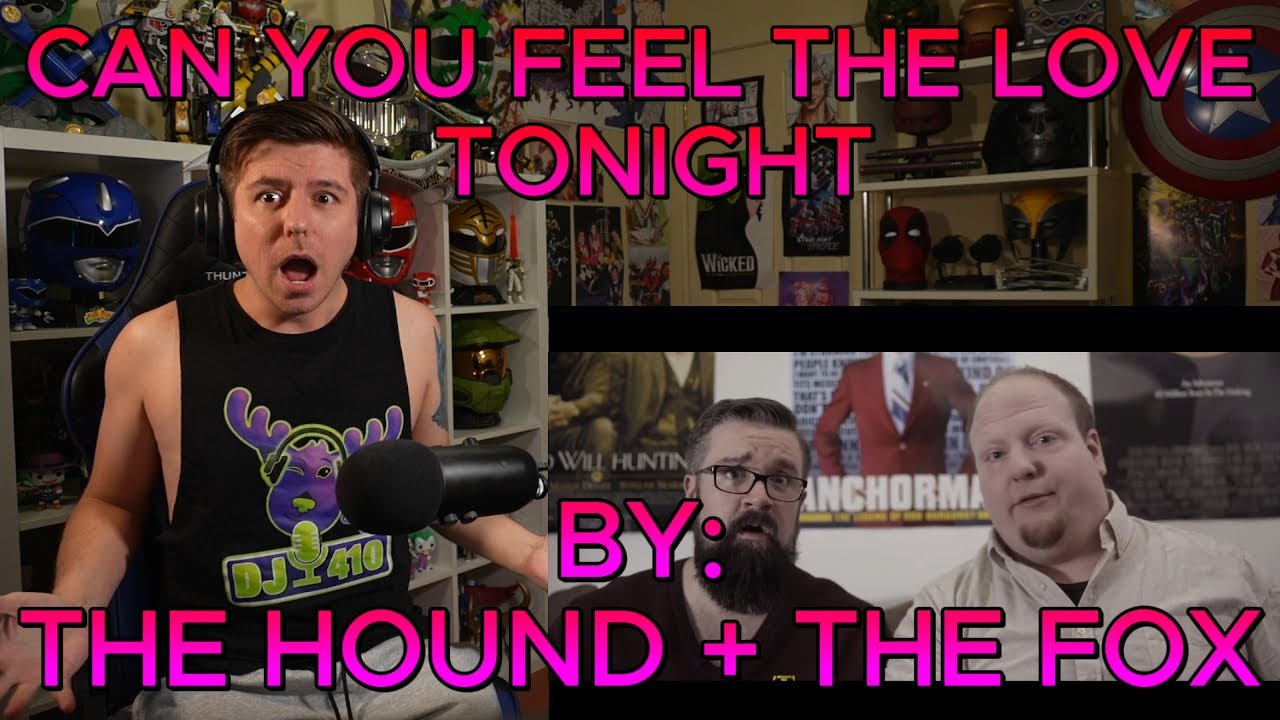 PERFECT AND UNEXPECTED!!!!! Blind reaction to The Hound + The Fox - Can You Feel The Love Tonight