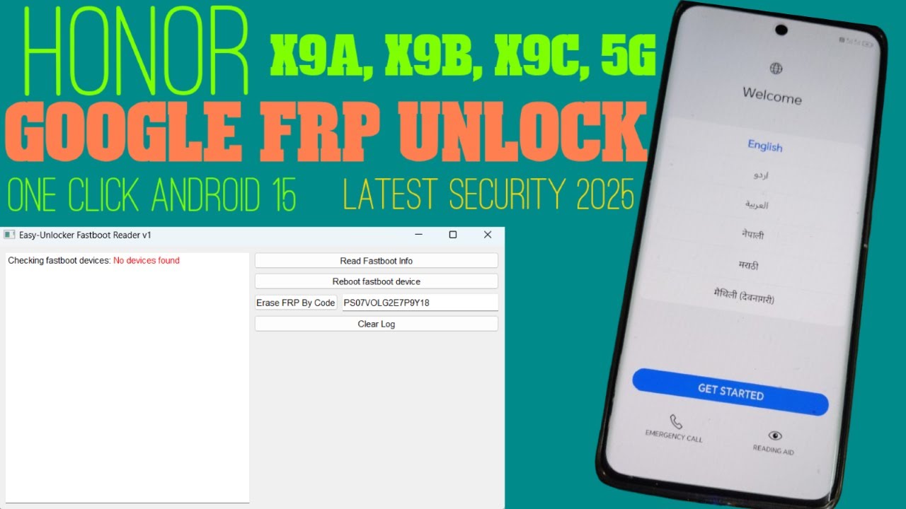 Honor X9a, X9B, X9c | Google Frp Unlock Letest Updated 2025 One Click Done